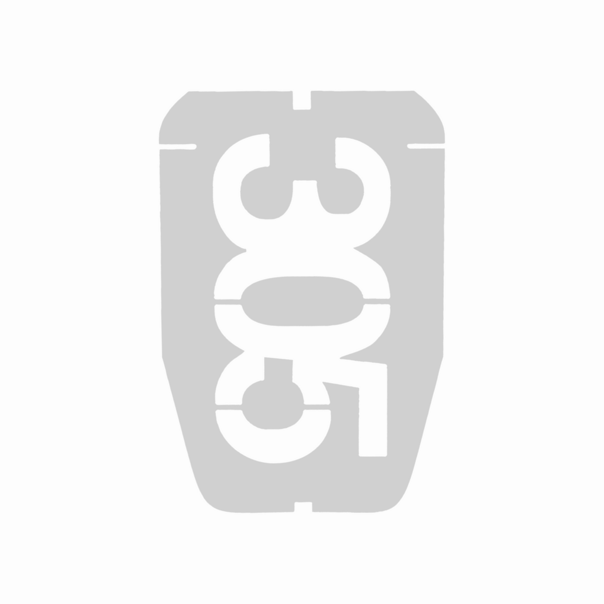 305SQUASH Racket Stencil