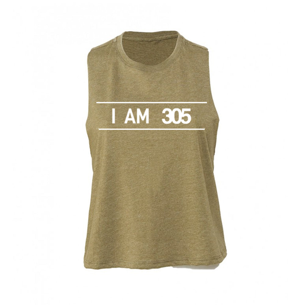 305WEAR I AM 305 Pure Cropped Womens Tank