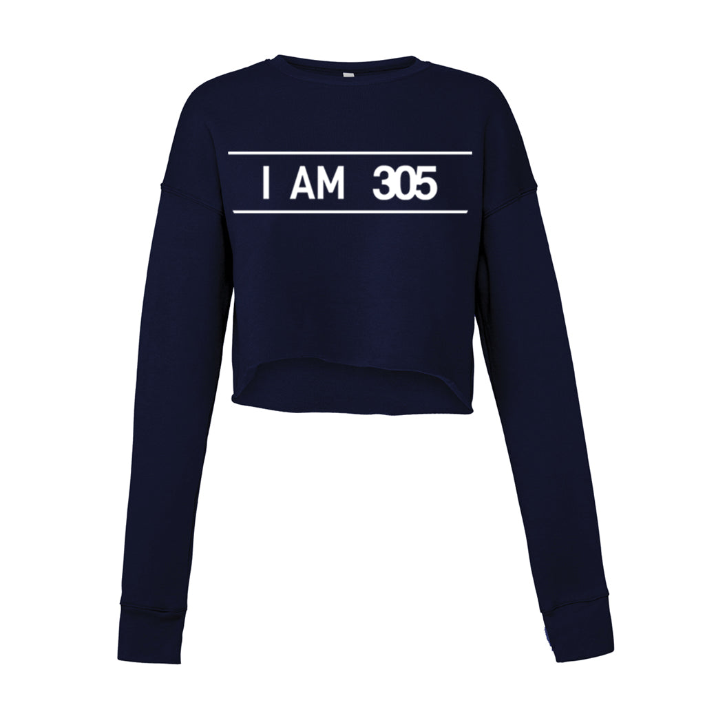 305WEAR I AM 305 Pure Fleece Cropped Womens Hoody