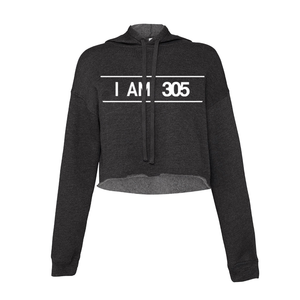 305WEAR I AM 305 Pure Fleece Cropped Womens Hoody