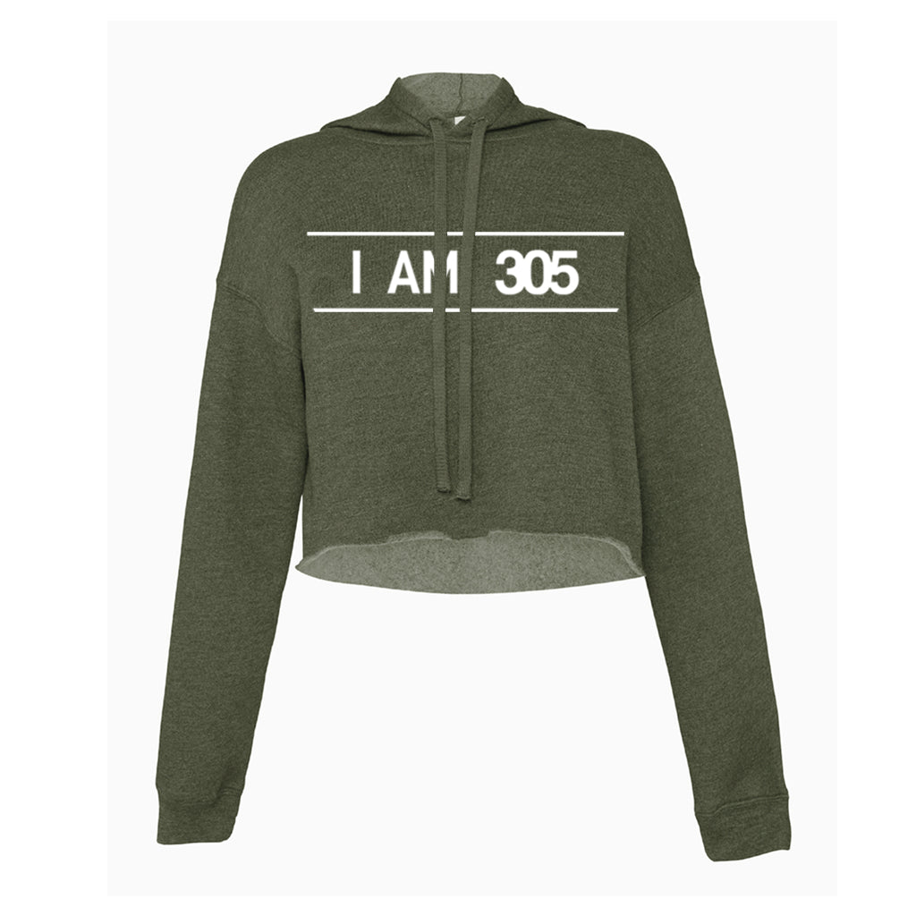 305WEAR I AM 305 Pure Fleece Cropped Womens Hoody