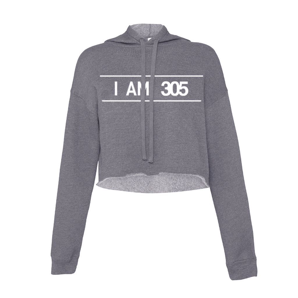 305WEAR I AM 305 Pure Fleece Cropped Womens Hoody