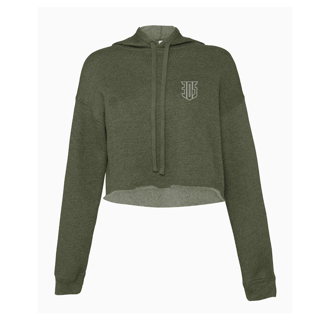 305 Shield Pure Fleece Cropped Womens Hoody