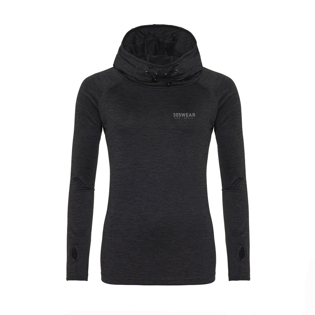 305WEAR Wordmark Performance Lite Cowl Neck Womens Hoody