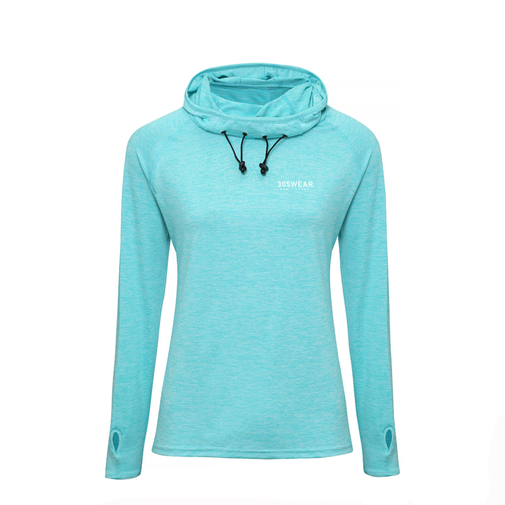 305WEAR Wordmark Performance Lite Cowl Neck Womens Hoody