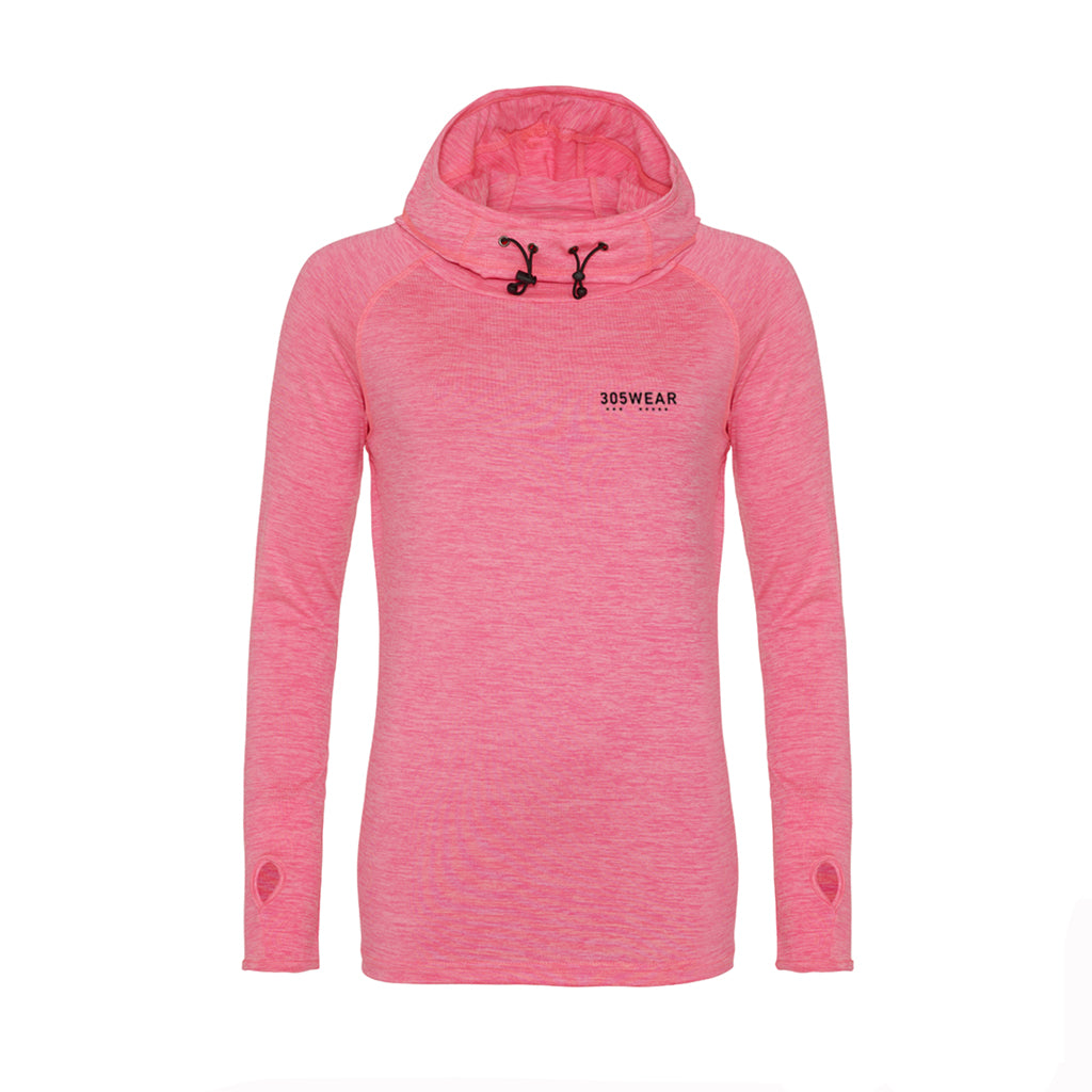 305WEAR Wordmark Performance Lite Cowl Neck Womens Hoody