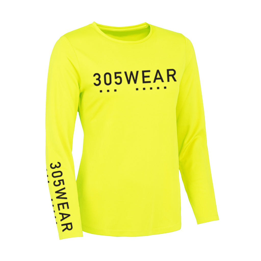 305WEAR Wordmark Icon Action Long Sleeve Womens T