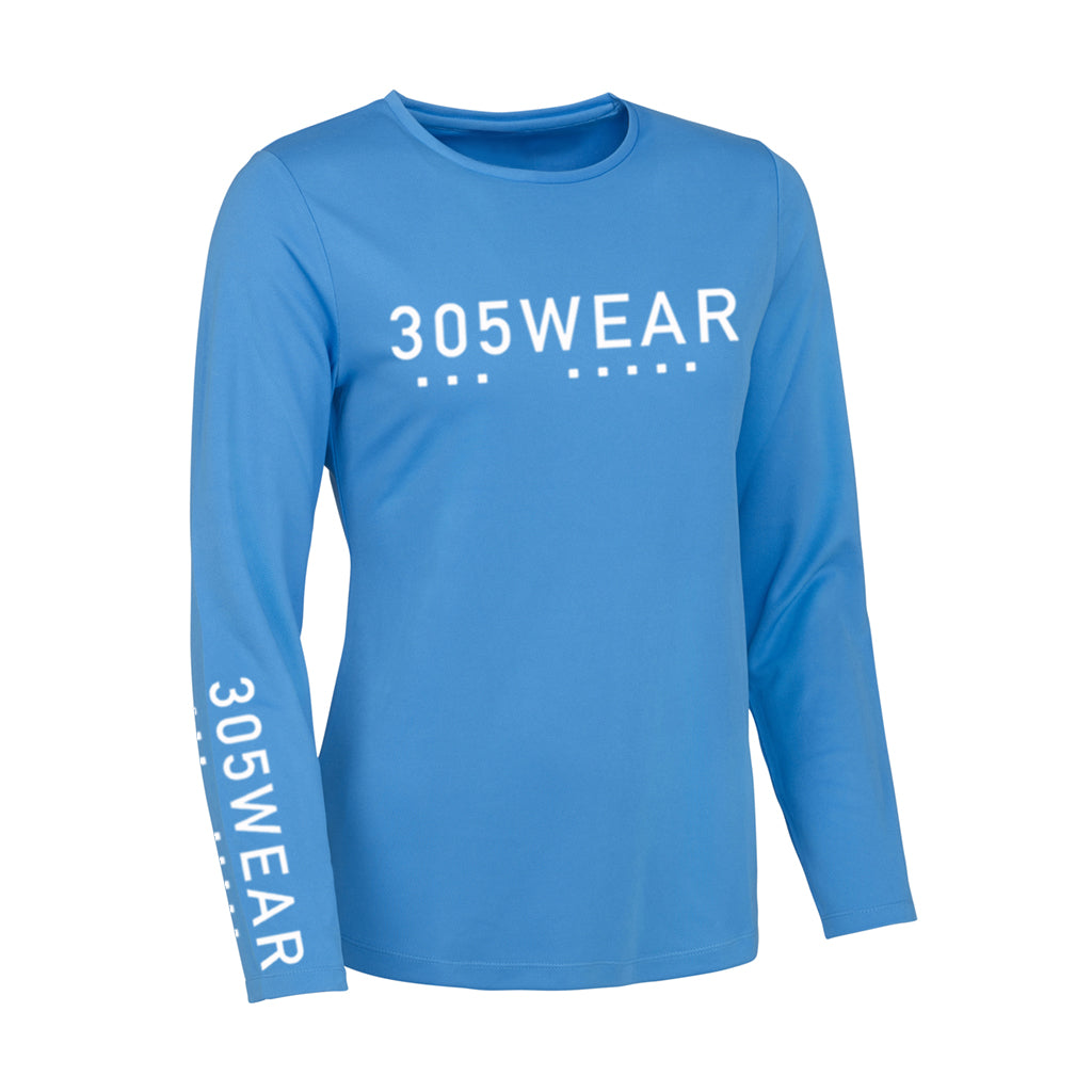 305WEAR Wordmark Icon Action Long Sleeve Womens T