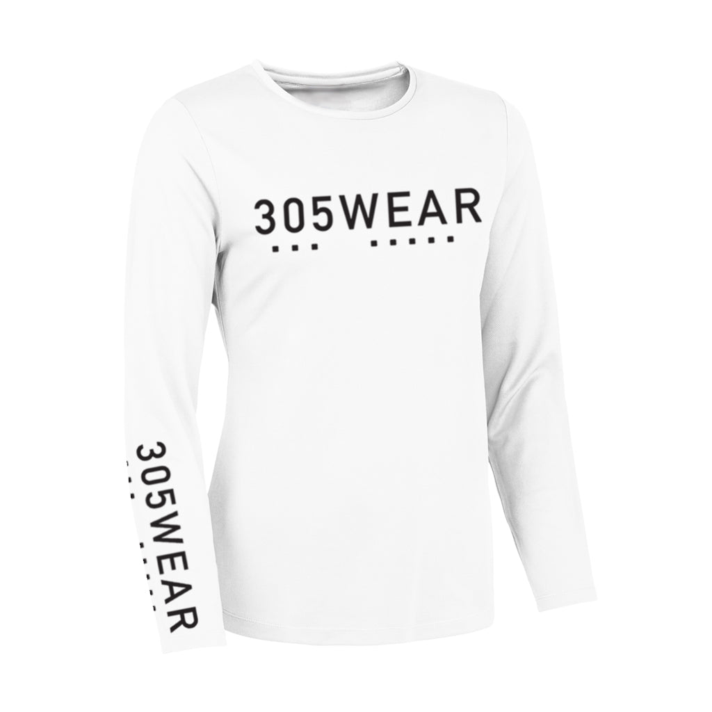 305WEAR Wordmark Icon Action Long Sleeve Womens T