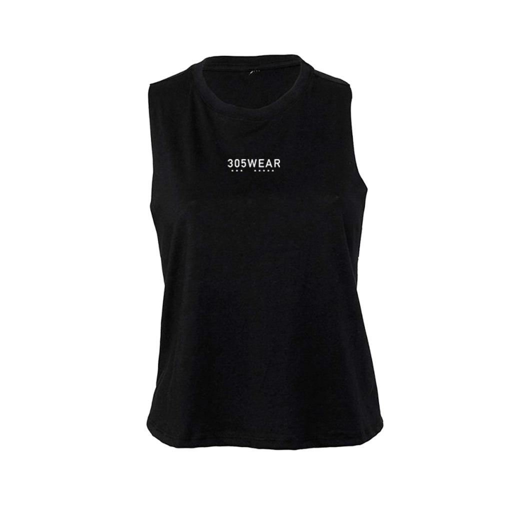 305WEAR Wordmark Pure Cropped Womens Tank