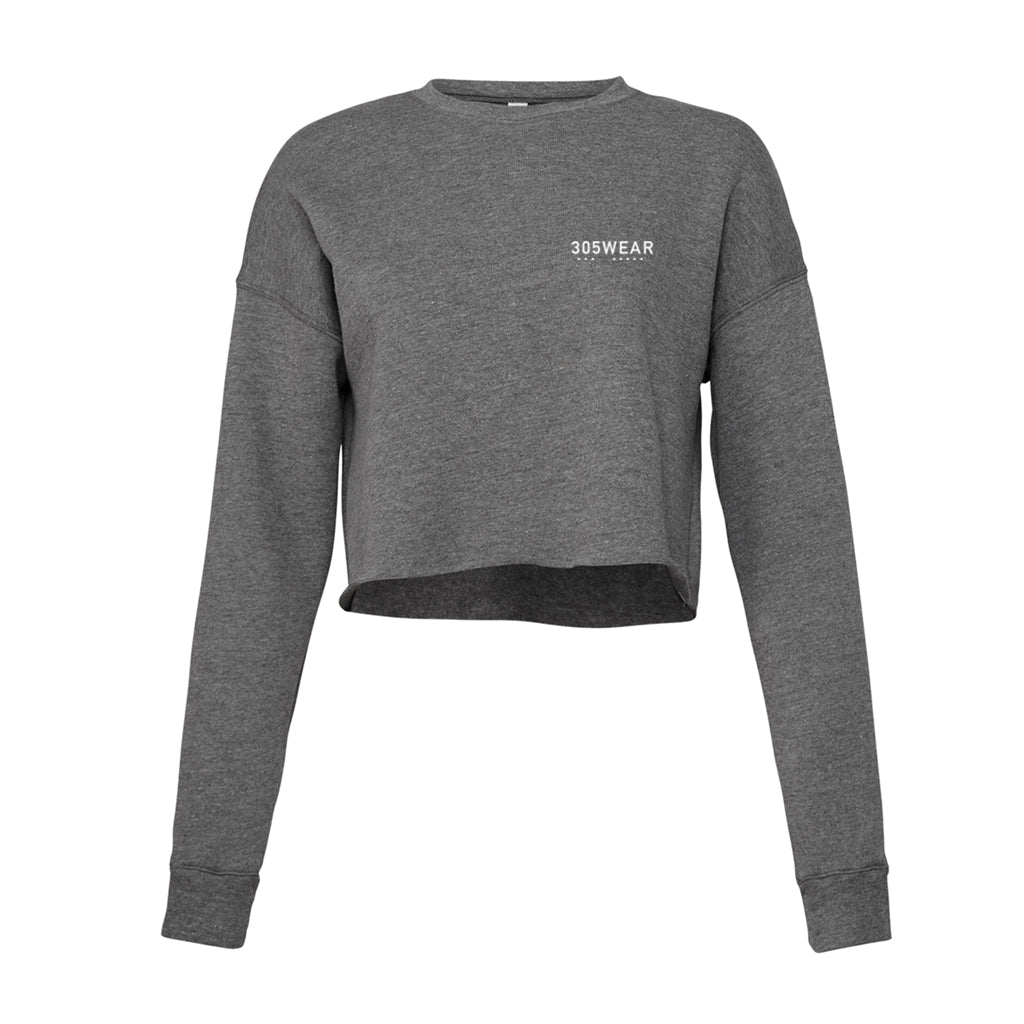305WEAR Wordmark Pure Fleece Cropped Womens Sweatshirt