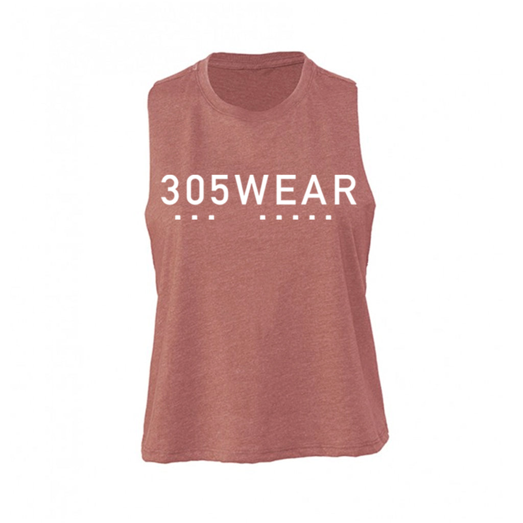 305WEAR Wordmark Icon Pure Cropped Womens Tank