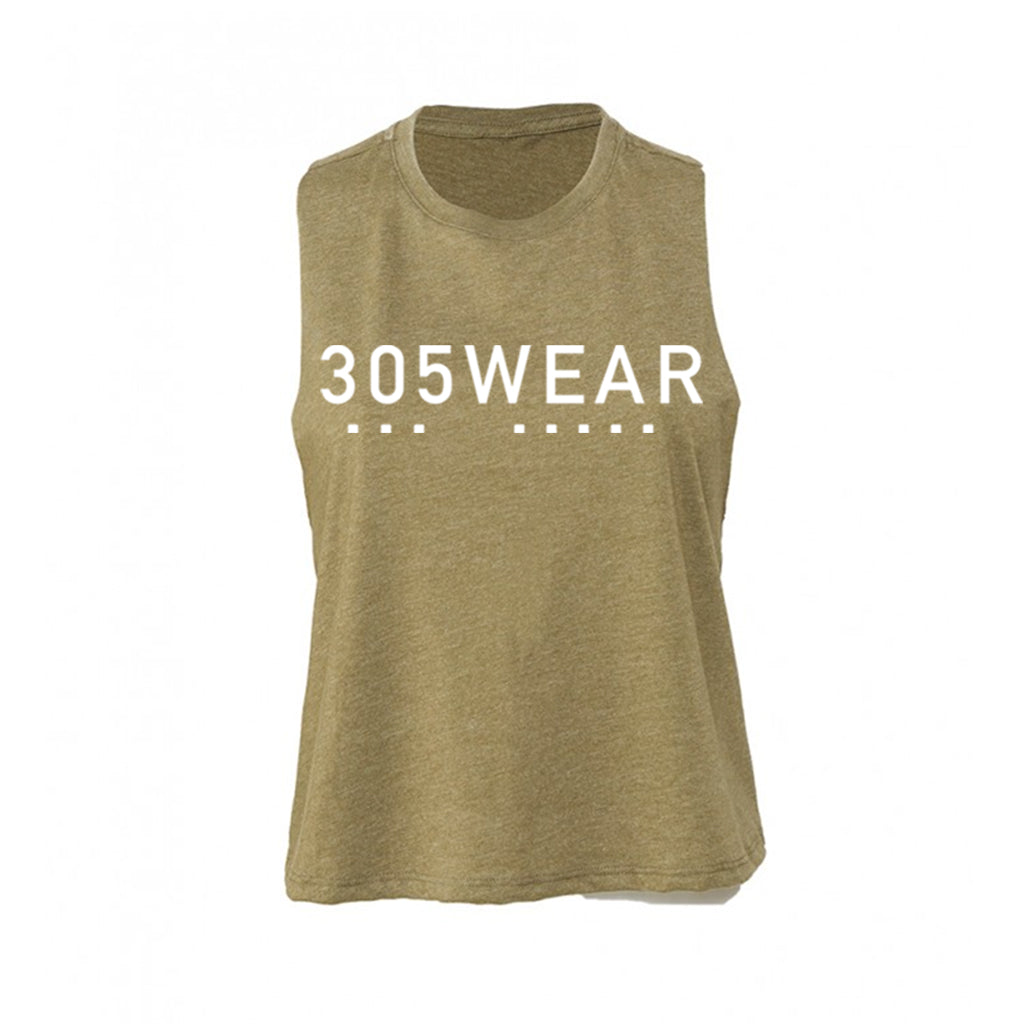 305WEAR Wordmark Icon Pure Cropped Womens Tank