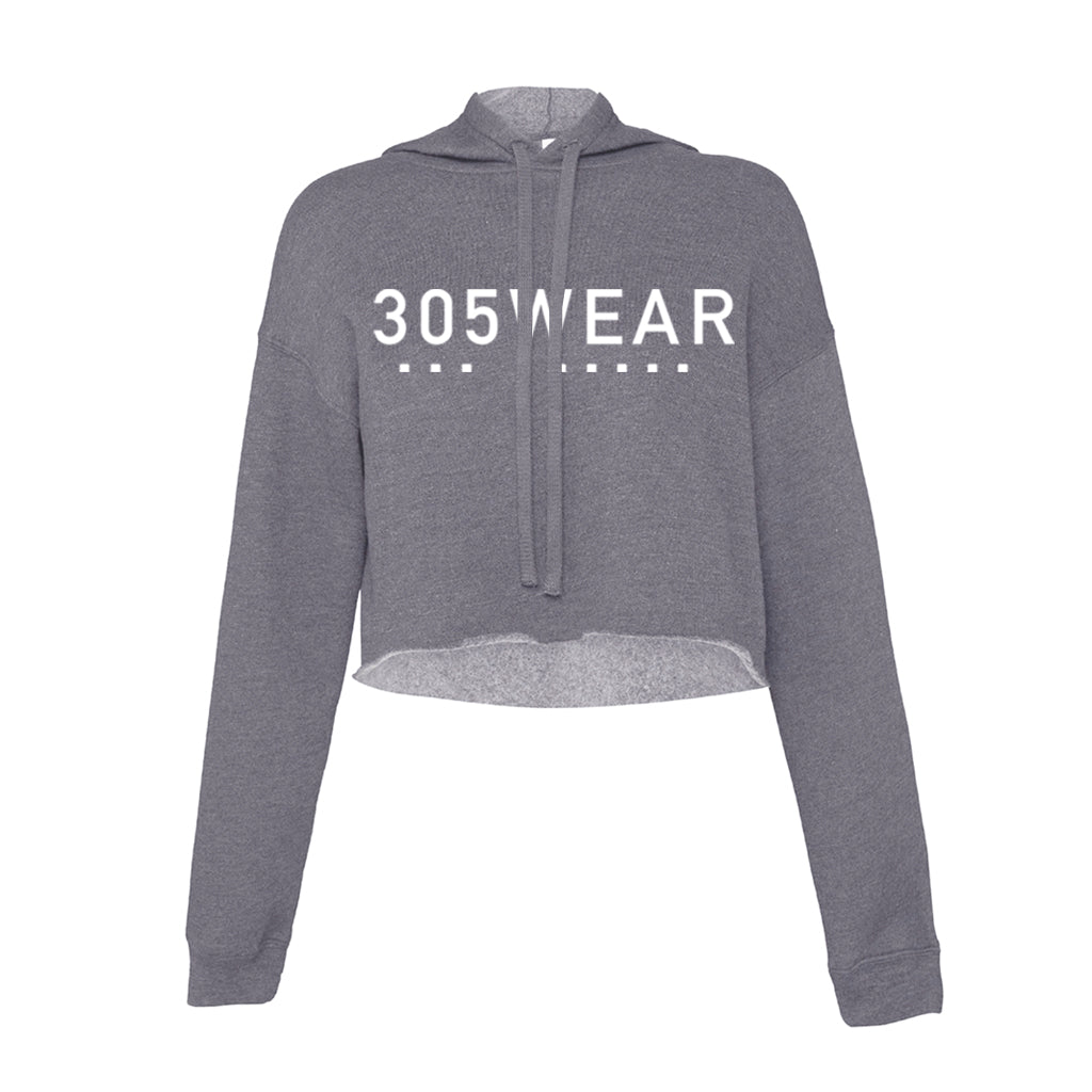 305WEAR Wordmark Icon Pure Fleece Cropped Womens Hoody