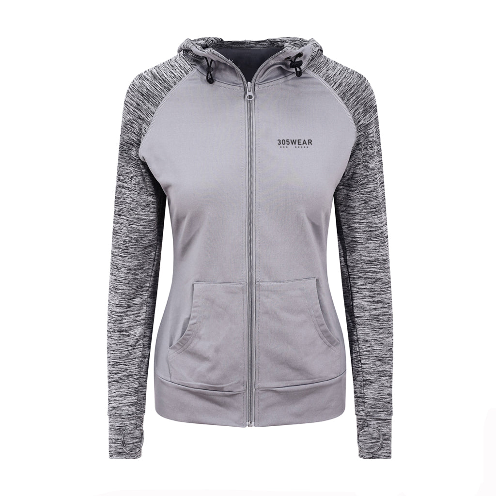 305WEAR Wordmark Performance Lite Full Zip Womens Hoody
