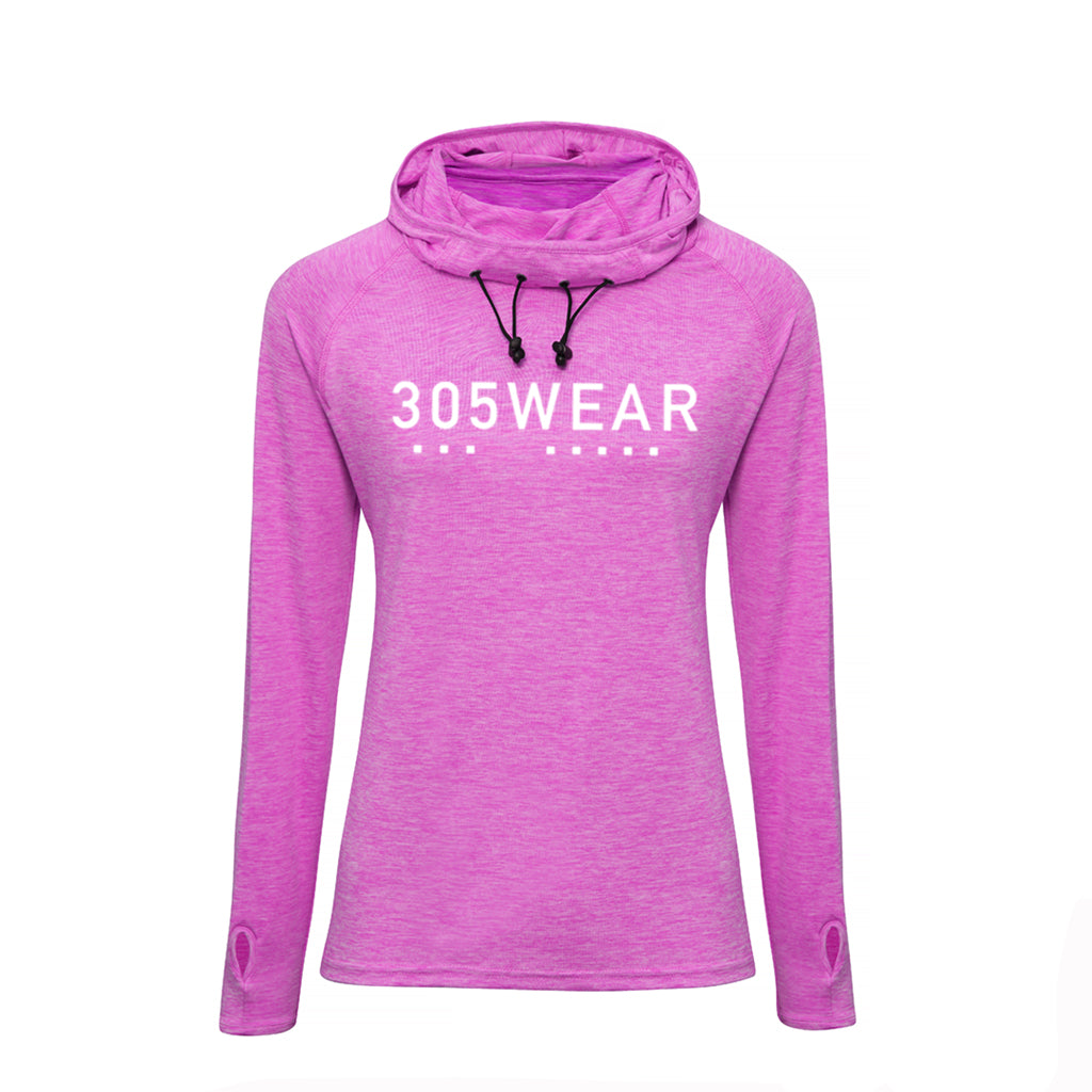 305WEAR Wordmark Icon Performance Lite Womens Cowl Neck Hoody