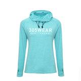 305WEAR Wordmark Icon Performance Lite Womens Cowl Neck Hoody